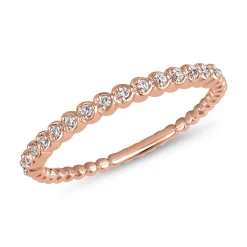 Ring für Damen mit lab grown Brillanten aus Roségold BDR0107LG-RSL
