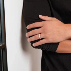 Ring für Herren 925er Silber in Bicolor R8582SL