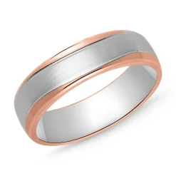 Ring für Herren 925er Silber in Bicolor R8582SL