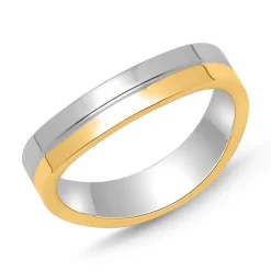 Ring für Herren 925er Silber teilvergoldet R8584SL