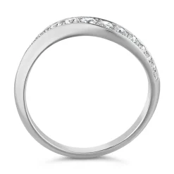 Ring mit lab grown Diamanten, Weißgold oder Platin BDR0064LG-WSL