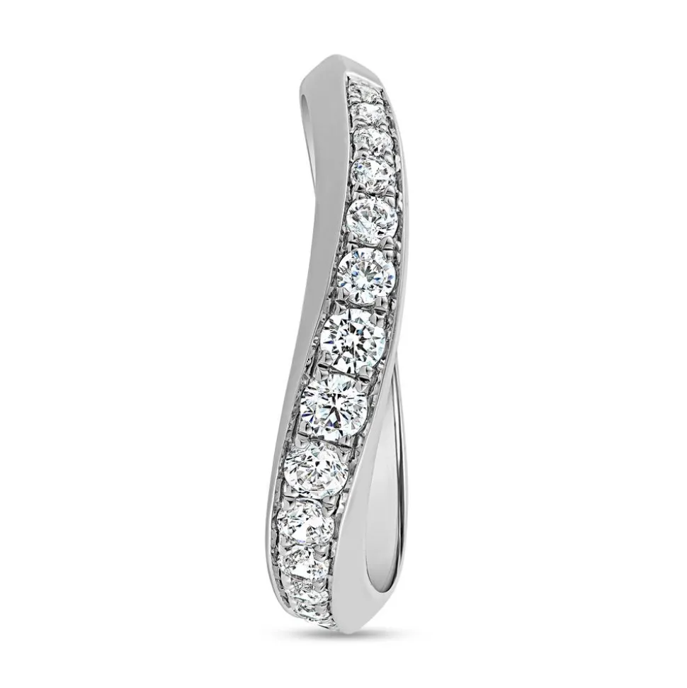 Ring mit lab grown Diamanten, Weißgold oder Platin BDR0064LG-WSL