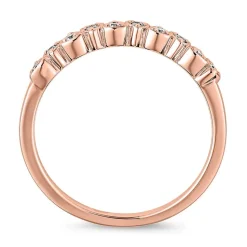 Ring mit lab grown Diamanten aus Roségold, gravierbar BDR0117LG-RSL