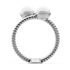Ring Rope Pearl für Damen aus Edelstahl mit Perlen PH-FR-RoPe-S