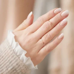 Ring Stern aus rosévergoldetem 925er Silber LSR0047