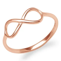Ring Unendlichkeitssymbol Silber rosévergoldet LSR0005