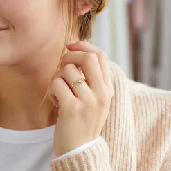 Ring Unendlichkeitssymbol 925er Silber vergoldet LSR0004