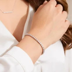 Rivière-Armband für Damen aus Roségold BDB0020-RSL