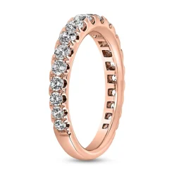 Roségold Damenring mit lab grown Diamanten, gravierbar BDR0091LG-RSL