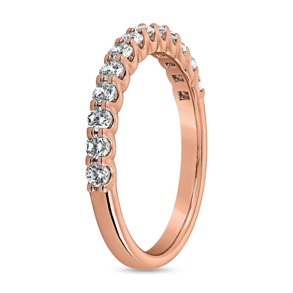 Roségold Gravurring mit lab grown Diamanten BDR0081LG-RSL