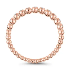 Roségold Kugelring für Damen mit lab grown Diamanten BDR0108LG-RSL