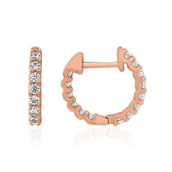 Roségold Ohrringe für Damen mit Lab Grown Diamanten BDE0061LG-RSL
