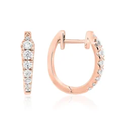 Roségold Ohrschmuck für Damen mit Diamanten BDE0046-RSL
