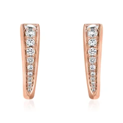 Roségold Ohrstecker für Damen mit Lab Grown Diamanten BDE0064LG-RSL