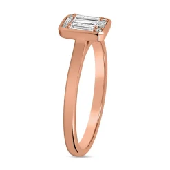 Roségold Ring für Damen mit Diamanten BDR0037-RSL