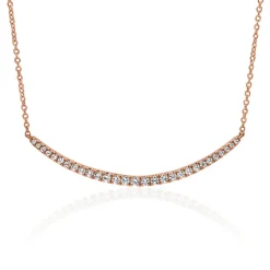 Roségoldene Damenkette mit lab grown Diamanten BDN0009LG-RSL