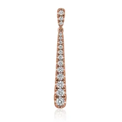 Roségoldene Damenkette mit lab grown Diamanten BDP0053LG-RSLK
