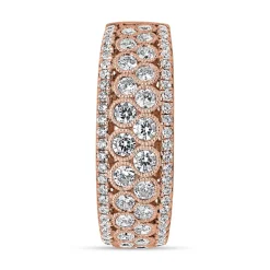 Roségoldener Diamantring für Damen BDR0076-RSL