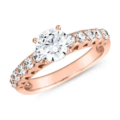 Roségoldener Diamantring, lab grown, gravierbar BDR0002LG-RSL