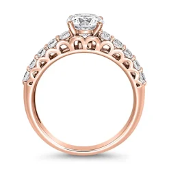 Roségoldener Diamantring, lab grown, gravierbar BDR0002LG-RSL