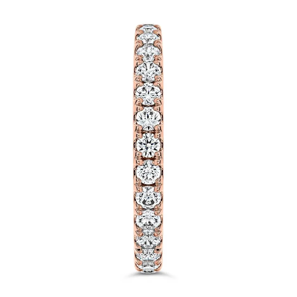 Roségoldener Eternity Ring für Damen mit Diamanten BDR0132-RSL