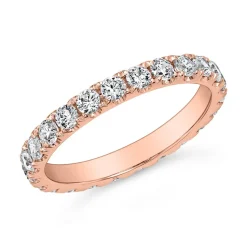Roségoldener Ewigkeitsring mit lab grown Brillanten BDR0133LG-RSL