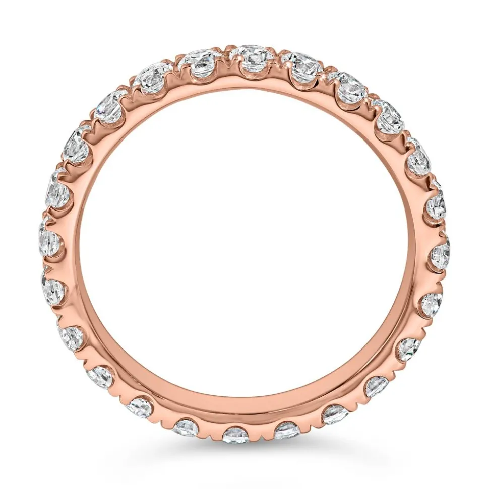 Roségoldener Ewigkeitsring mit lab grown Brillanten BDR0133LG-RSL