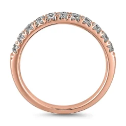 Roségoldener Ewigkeitsring mit Diamantbesatz BDR0116-RSL