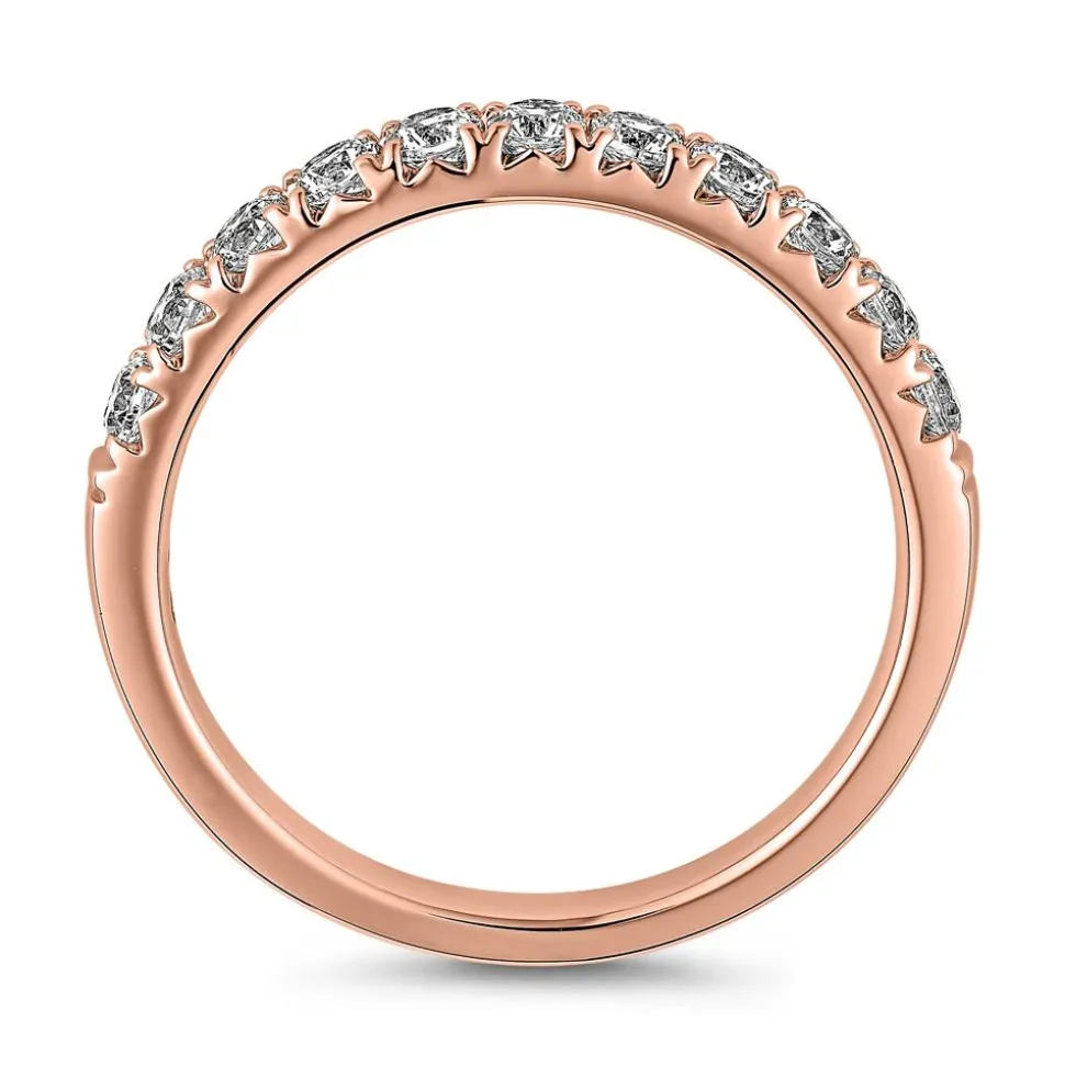 Roségoldener Ewigkeitsring mit Diamantbesatz BDR0116-RSL