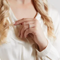 Roségoldener Ewigkeitsring mit Brillanten für Damen BDR0134-RSL