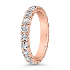 Roségoldener Ewigkeitsring mit Brillanten für Damen BDR0134-RSL