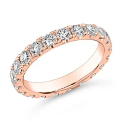 Roségoldener Memoire Ring mit lab grown Diamanten BDR0134LG-RSL