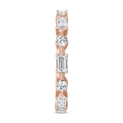 Roségoldener Ring für Damen mit Diamanten BDR0120-RSL
