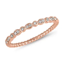 Roségoldener Ring für Damen mit lab grown Diamanten BDR0106LG-RSL
