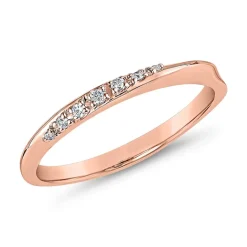Roségoldener Ring für Damen mit lab grown Brillanten BDR0123LG-RSL