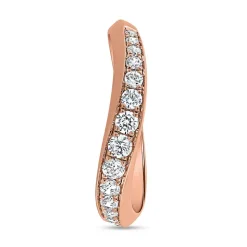 Roségoldener Ring für Damen mit lab grown Brillanten BDR0064LG-RSL