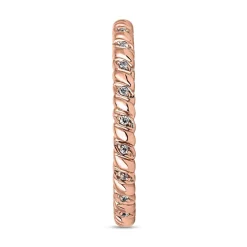 Roségoldener Ring mit Diamanten für Damen BDR0104-RSL