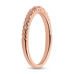 Roségoldener Ring mit Diamanten für Damen BDR0104-RSL