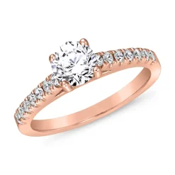 Roségoldener Verlobungsring mit lab grown Diamanten BDR0009LG-RSL
