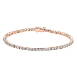 Roségoldenes Rivière-Armband für Damen mit Diamanten BDB0032-RSL
