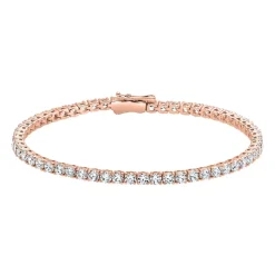 Roségoldenes Rivière-Armband mit Diamanten für Damen BDB0034-RSL