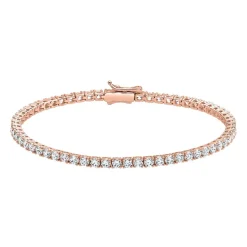 Roségoldenes Tennisarmband mit Diamanten BDB0033-RSL