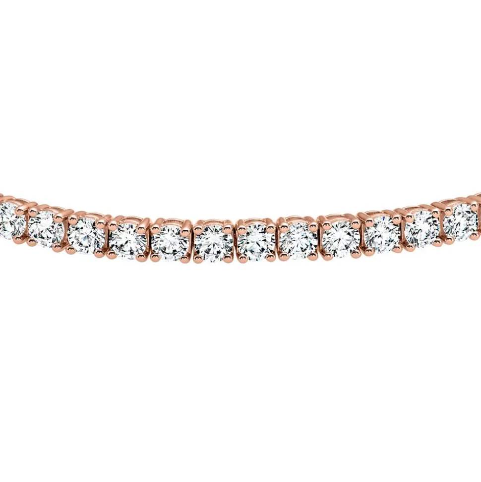 Roségoldenes Tennisarmband mit Diamanten BDB0033-RSL
