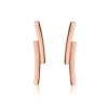 Rosévergoldete 925er Silber Ohrhänger LSE0035