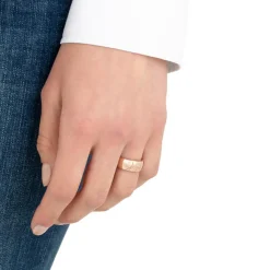 Rosévergoldeter 925er Silberring für Damen mit Zirkonia 2027676