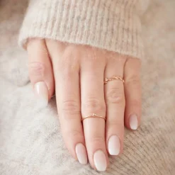 Rosévergoldeter 925er Silberring im Kugeldesign LSR0044