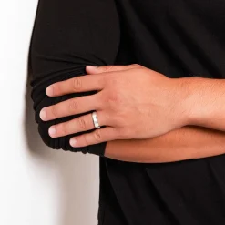 Schlichter Ring 925 Silber polierte Kanten 5mm R8505SL