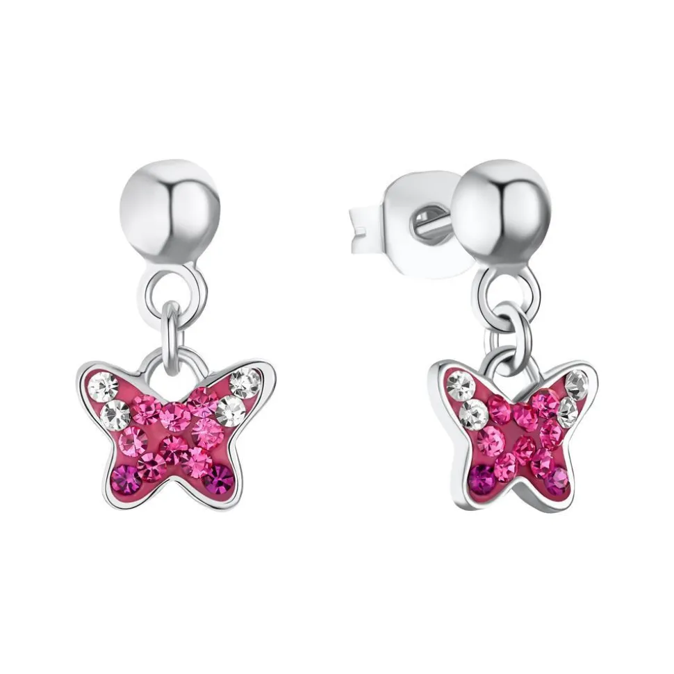 Schmetterling Ohrhänger für Mädchen aus 925er Silber 2033997