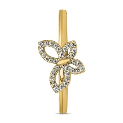 Schmetterling Ring aus Gelbgold mit Brillanten BDR0099-GSL