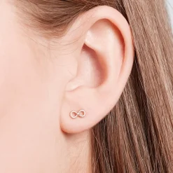 Silber Ohrstecker rosévergoldet Infinity LSE0005